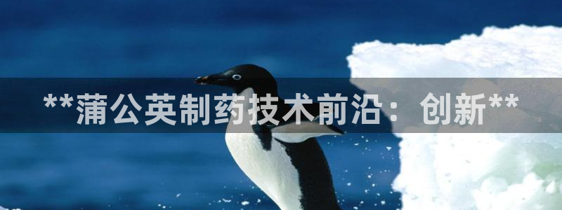 老哥俱乐部是干什么的啊：**蒲公英制药技术前沿：创新**