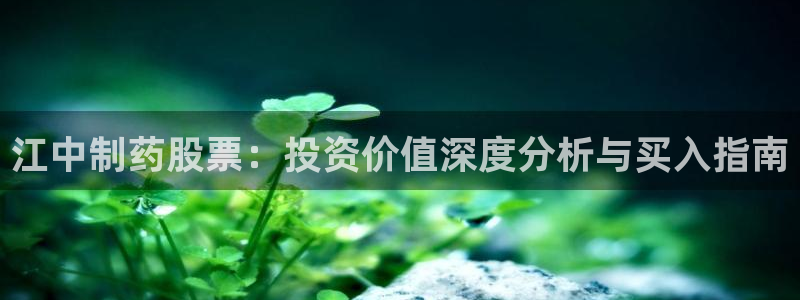 老哥俱乐部是干什么的：江中制药股票：投资价值深度分析与买入指南