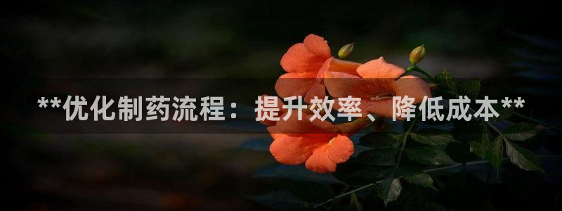 九游会老哥俱乐部官网首页论坛：**优化制药流程：提升效率、降低成本**