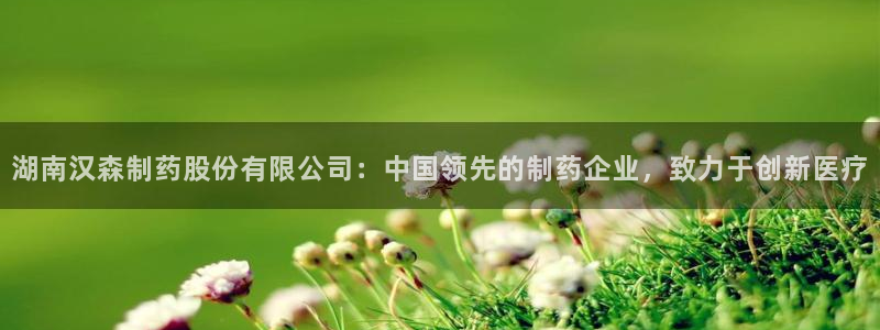 老哥俱乐部是干什么的：湖南汉森制药股份有限公司：中国领先的制药企业，致力于创新医疗