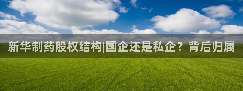 九游会老哥俱乐部官网首页论坛：新华制药股权结构|国企还是私企？背后归属