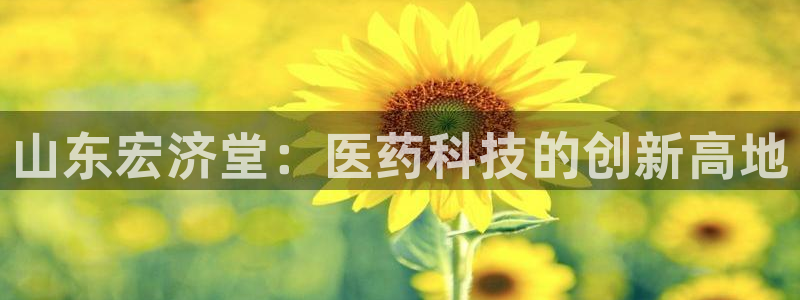 usdt九游会老哥俱乐部：山东宏济堂：医药科技的创新高地
