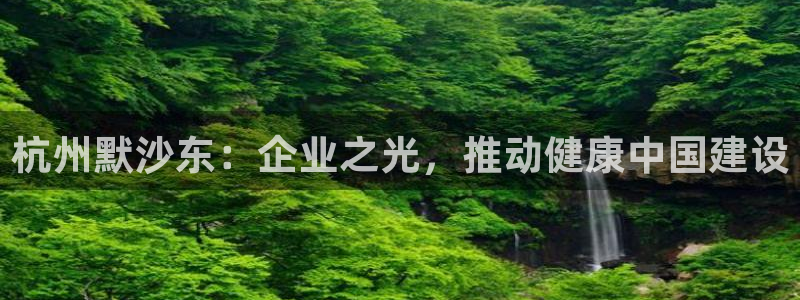 九游会老哥必备的交流社区九：杭州默沙东：企业之光，推动健康中国建设